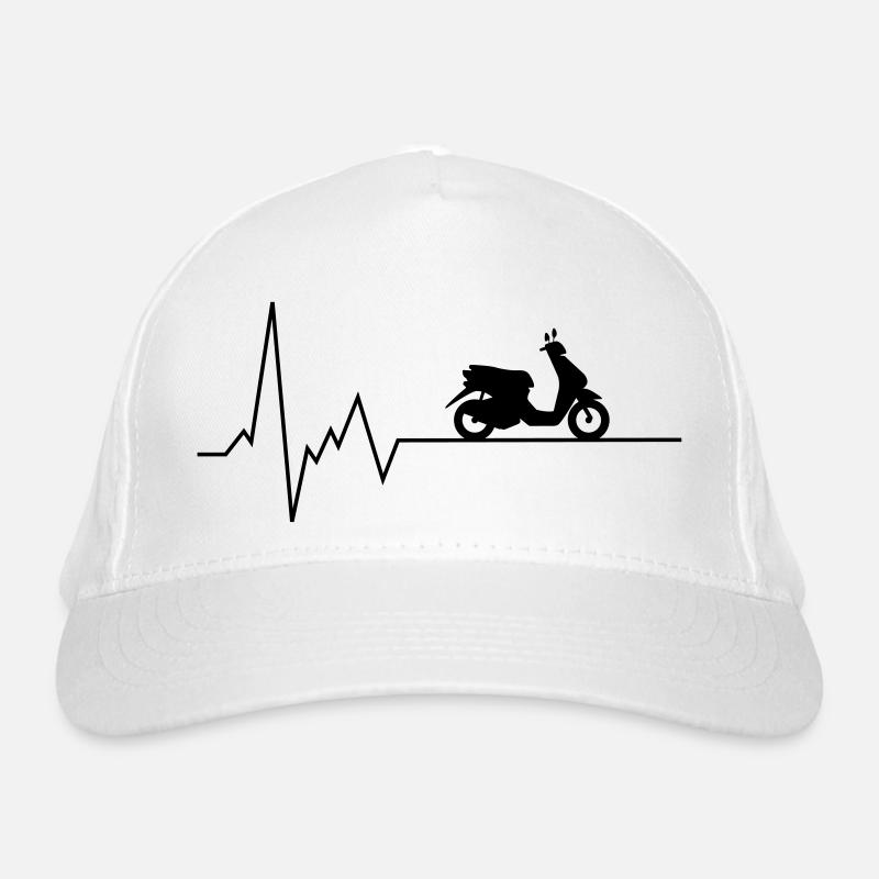 herzschlag roller Bio-Baseballkappe