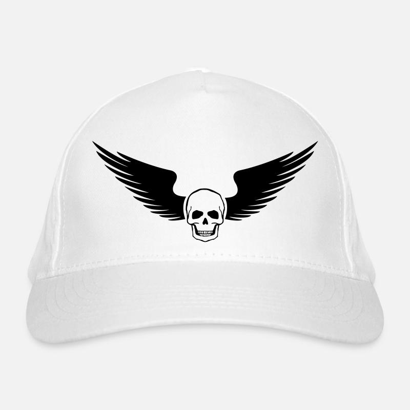 skull_fluegel_ Organic Baseball Cap