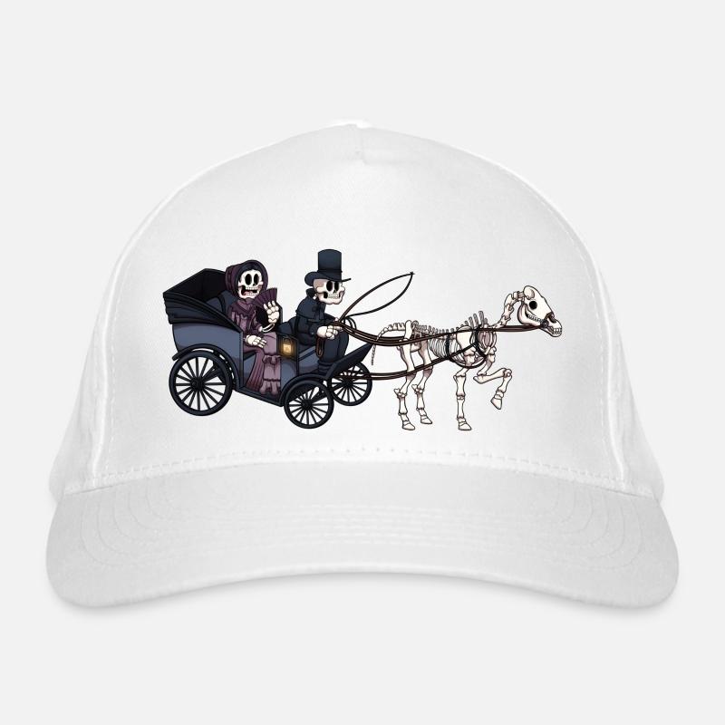 Cheval squelette et calèche Casquette classique bio