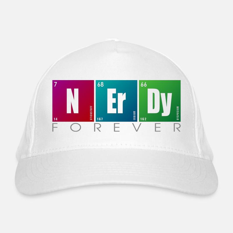 NERDY forever - NERDY Elements - Organic Baseball Cap - white