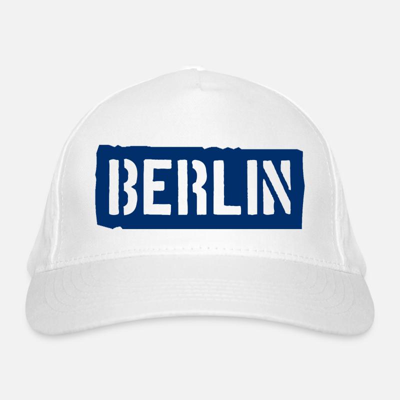 Berlin Slogan - Brandenburger Tor - Alexanderplatz Bio-Baseballkappe