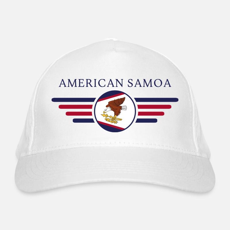 Samoa américaines, T-shirt design de style élégance Casquette classique bio