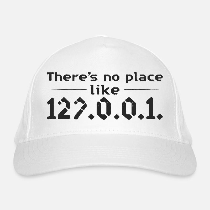 Homeoffice no place like Home Fun Nerd design Bio-Baseballkappe