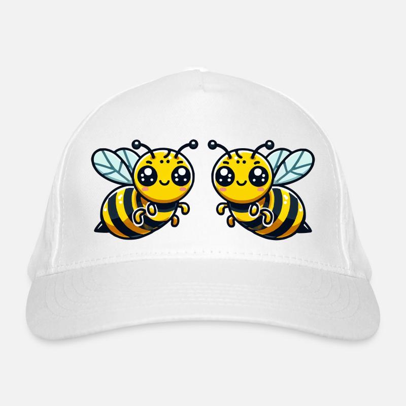 bienen wespe 2 Bio-Baseballkappe