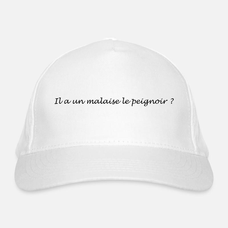 Does he feel unwell in the bathrobe? Organic Baseball Cap