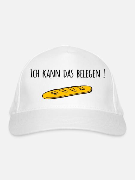 Baguette - Bio-Baseballkappe - Weiß