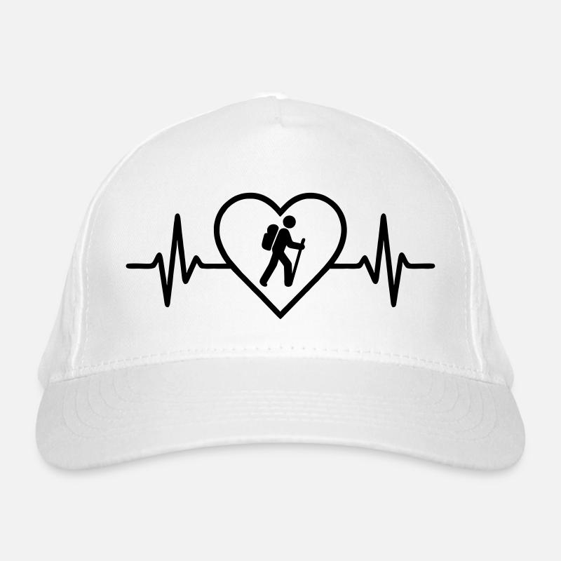 Hiking Heart Organic Baseball Cap