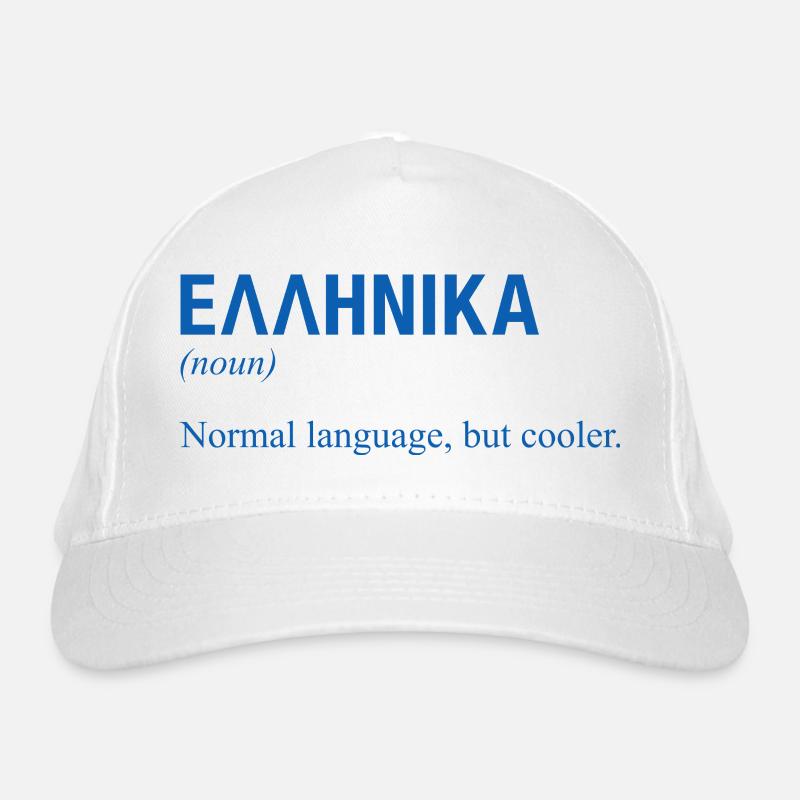 Langue grecque Griechisch Casquette classique bio