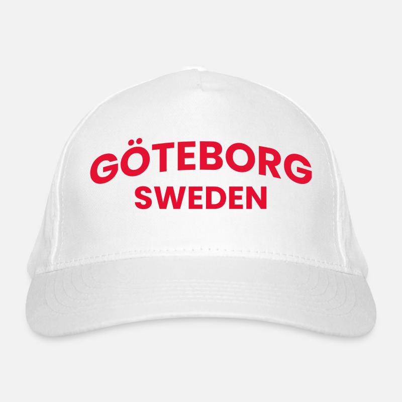 Göteborgs Rote Typografie Bio-Baseballkappe
