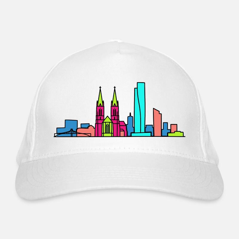 Basel City Skyline Roche Tower Moderne Kunst Bio-Baseballkappe