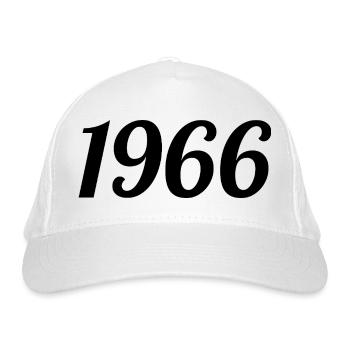 1966 Vintage 1966 Retro Geburtstag 1966 Geschenk - Bio-Baseballkappe - Weiß - Vorne