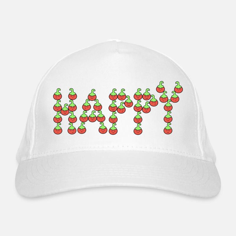 Tomatoes happy Organic Baseball Cap