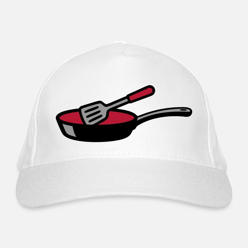 Bratpfanne Kochen Küchenchef Restaurant Gastro Bio-Baseballkappe