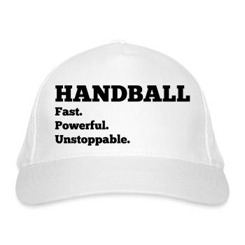 Handball - Bio-Baseballkappe - Weiß - Vorne