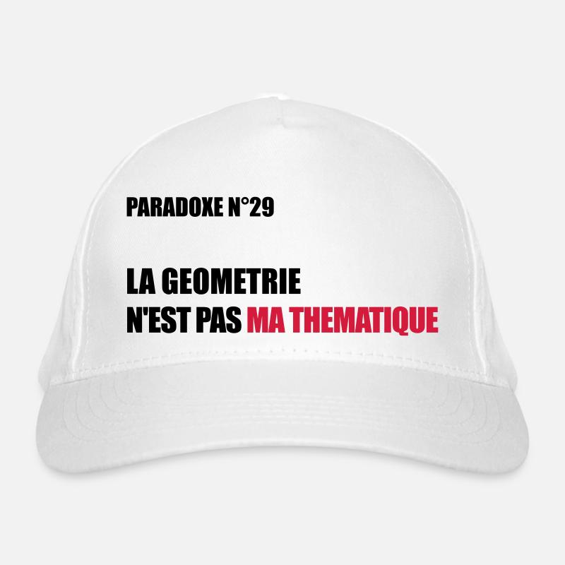 PARADOXE geometrie Casquette classique bio