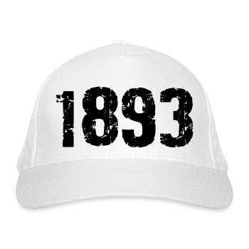 1893 - Bio-Baseballkappe - Weiß - Vorne