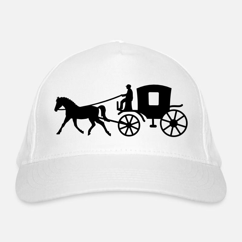 kutsche kutscher pferd Bio-Baseballkappe