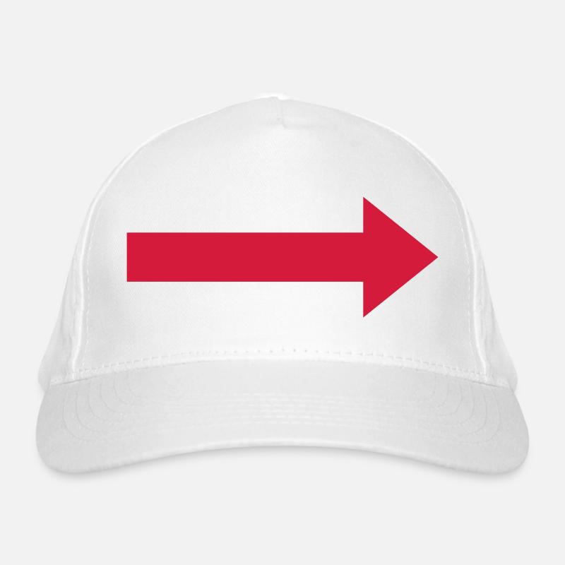 Roter Pfeil nach rechts Bio-Baseballkappe