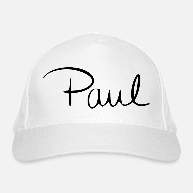 Paul - Bio-Baseballkappe - Weiß