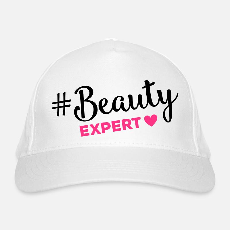 beauty expert hashtag Bio-Baseballkappe