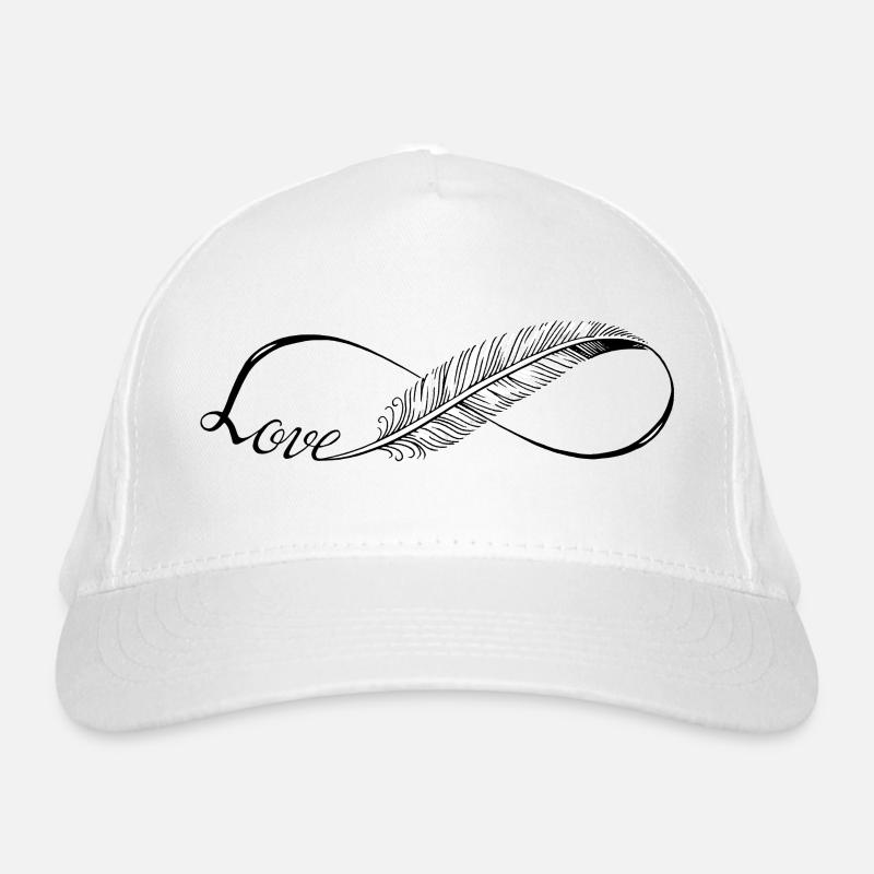 Plumes d'amour Infinity lignes mignonnes Casquette classique bio