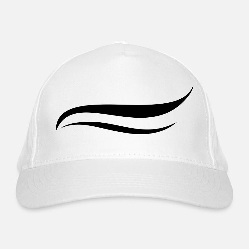 Curved lines decor Organic Baseball Cap