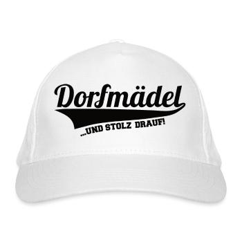 Dorfkind - Dorfmädel - Bio-Baseballkappe - Weiß - Vorne