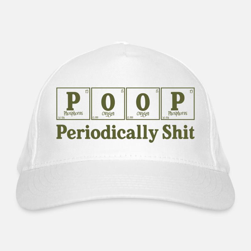 Poop Organic Baseball Cap