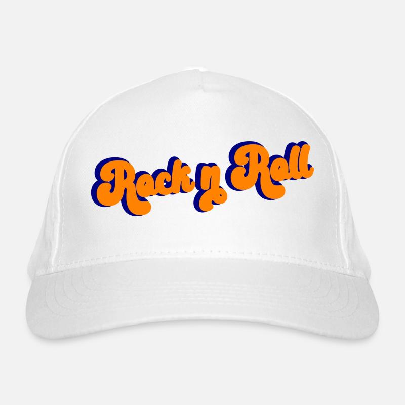 Rock and Roll Design Retro Bio-Baseballkappe