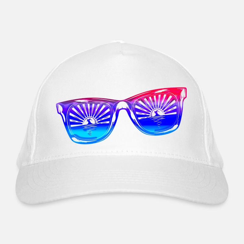 Sunglasses Summer Cute Happy Beach Ocean Surf Organic Baseball Cap