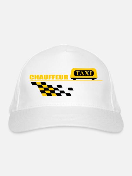 Taxifahrer - Bio-Baseballkappe - Weiß - Vorne