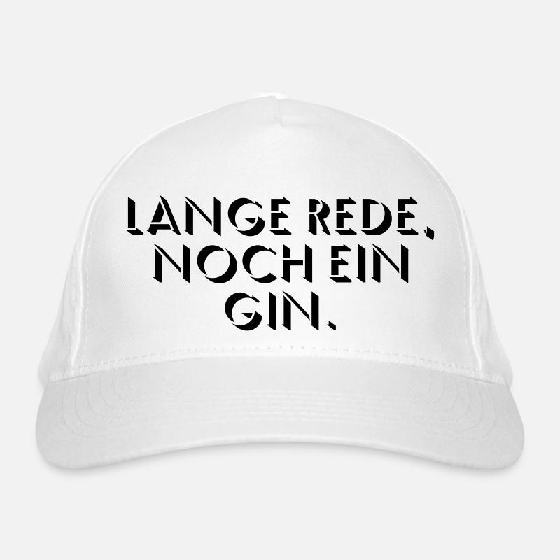 Lange Rede, noch ein Gin Bio-Baseballkappe