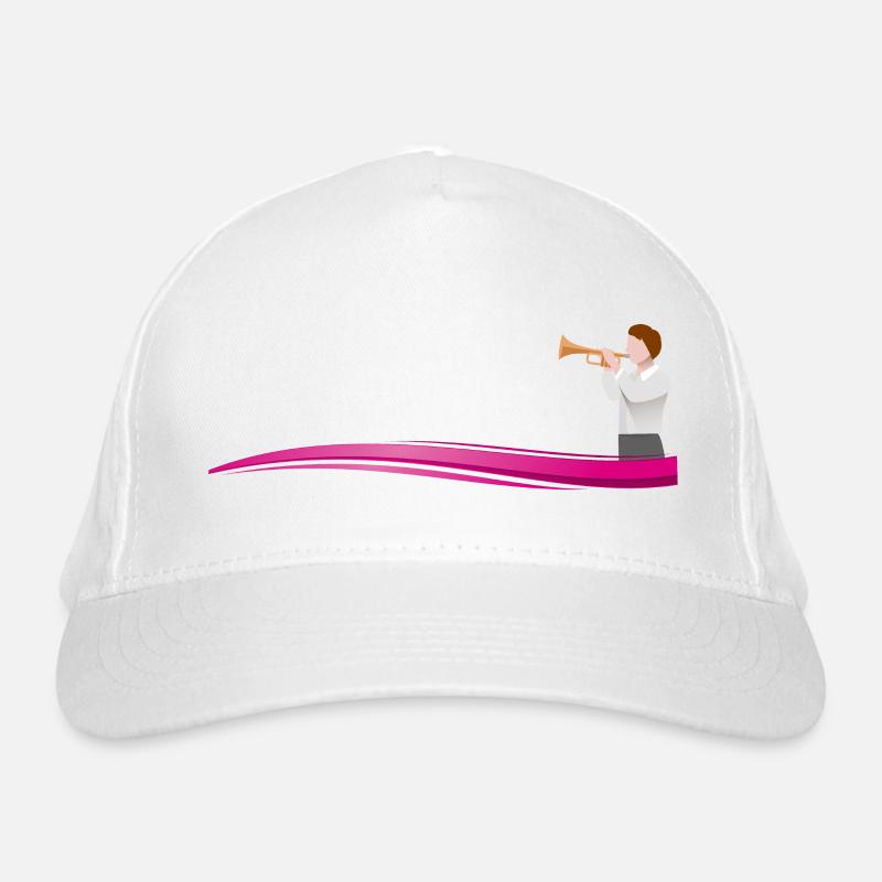 Musician TROMPETER on Wave - Text Template Organic Baseball Cap