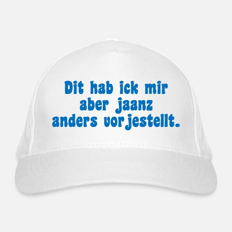 Berliner Icke Spruch Bio-Baseballkappe