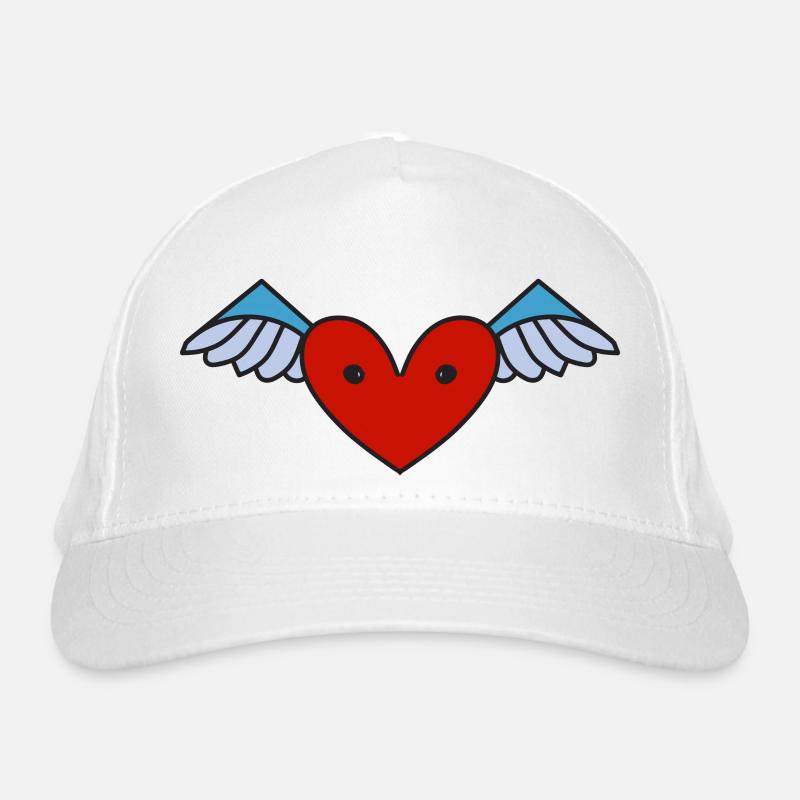 winged heart Organic Baseball Cap