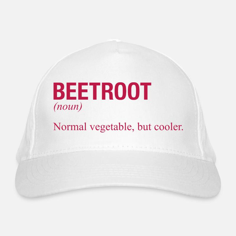 BEETROOT Rote Bete Bio-Baseballkappe