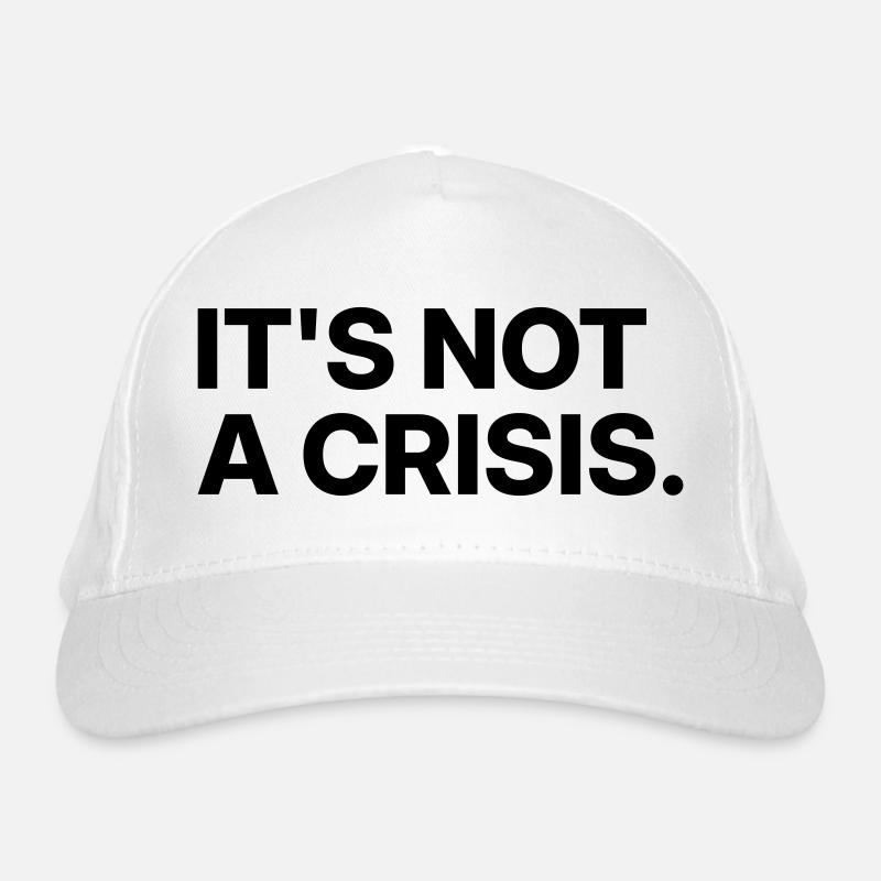 Ce n’est pas une crise. Casquette classique bio