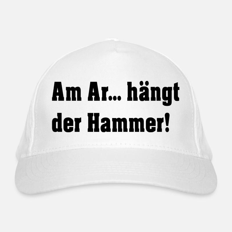 On the A.... hangs the hammer! Organic Baseball Cap