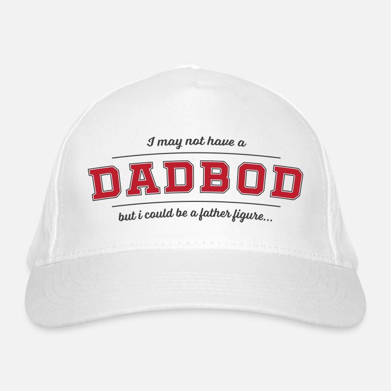 Dad Bod Father Figure Pun Tee (Change Color!) Organic Baseball Cap