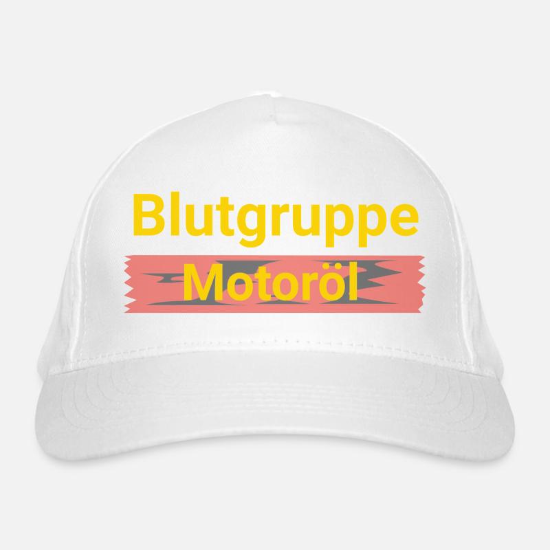 Blutgruppe Motoröl  Bio-Baseballkappe