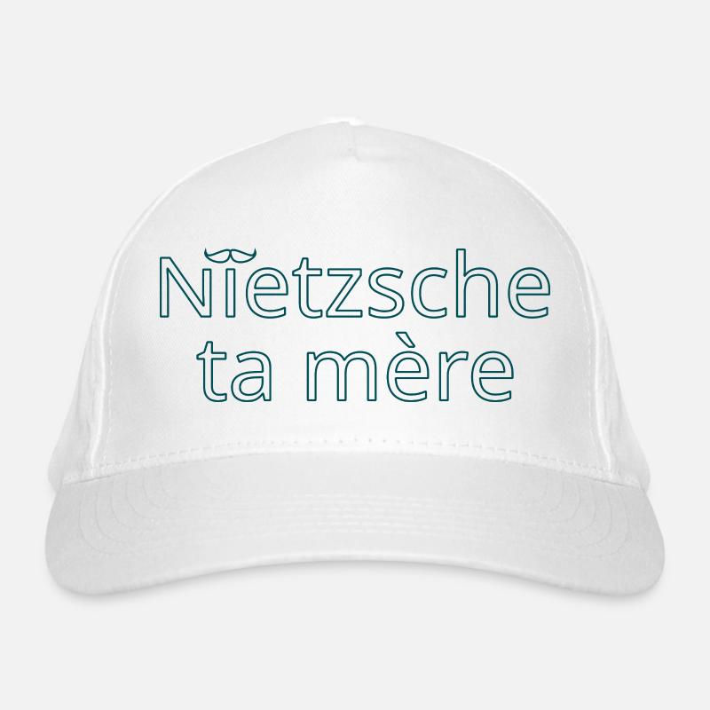 Nietzsche ta mère Vert Contour Casquette classique bio