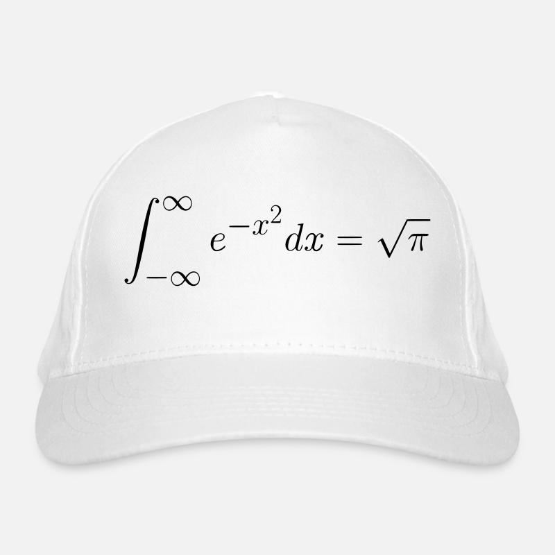 Gaussian Integral Gift Idea Organic Baseball Cap