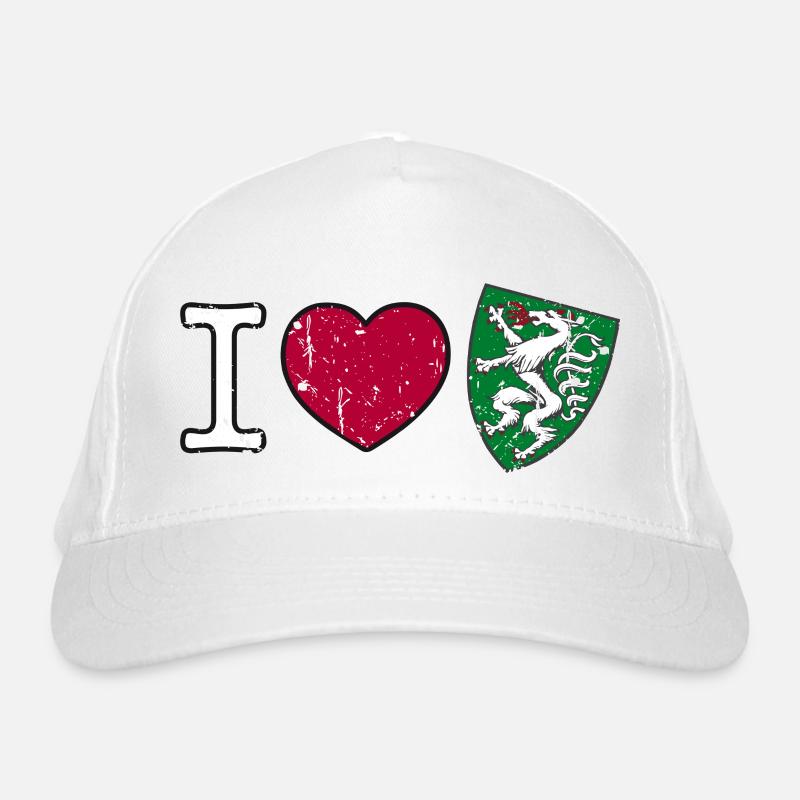 I love Steiermark Wappen Steirisch Geschenk Bio-Baseballkappe