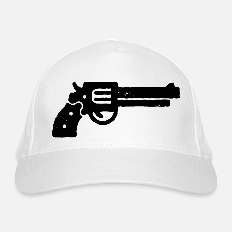 Magnum Gun Stencil Organic Baseball Cap