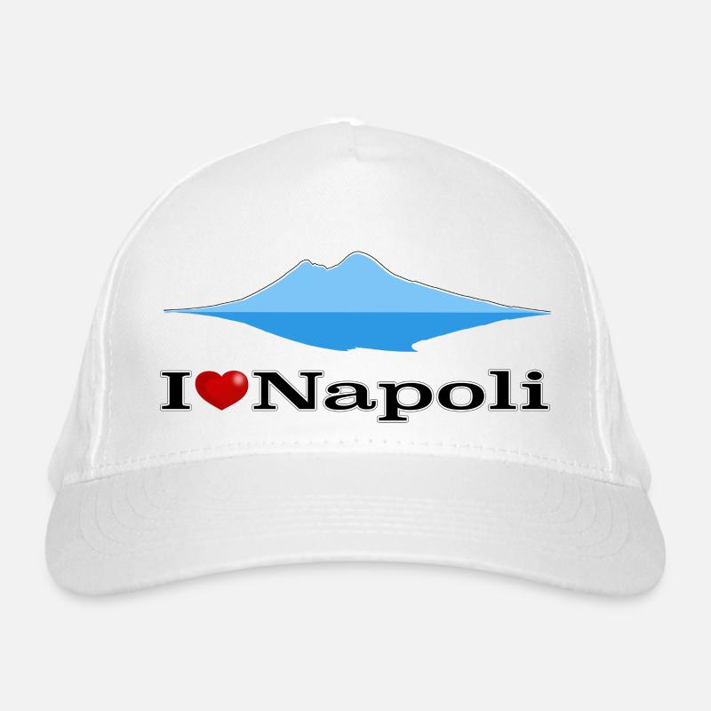 Ich liebe Neapel und den Vesuv Bio-Baseballkappe