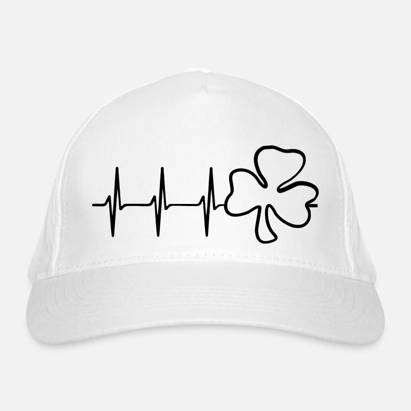 trèfle symbole trèfle saint patrick ́s jour ekg Casquette classique bio