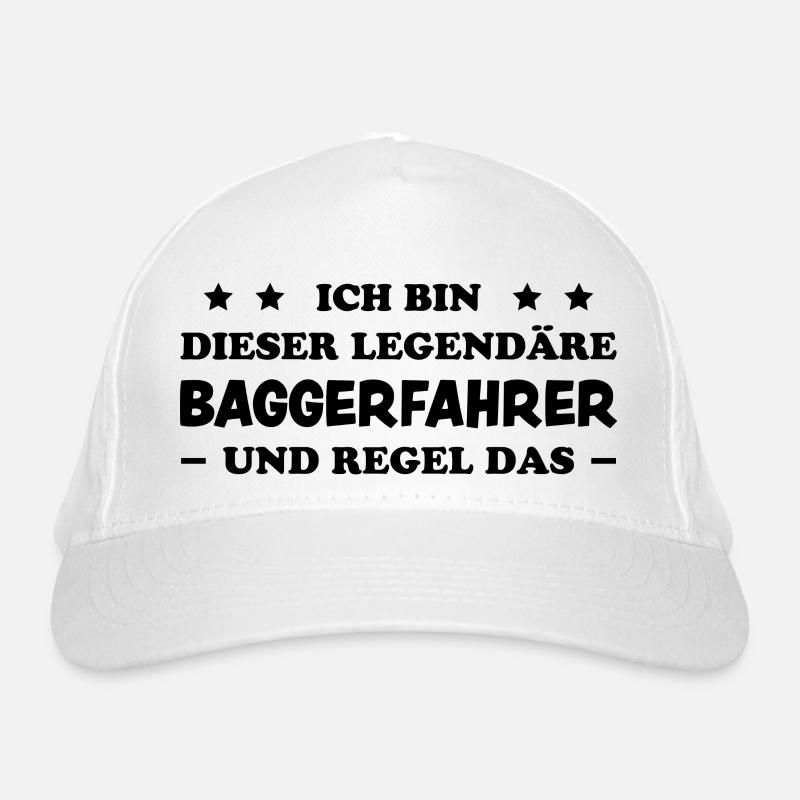 Baggerfahrer Lustiger Spruch Beruf Bagger Geschenk Bio-Baseballkappe