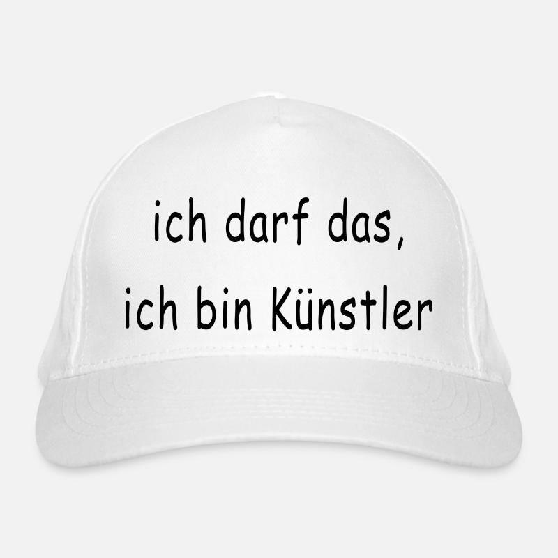 ich darf das ich bin künstler comic sans Bio-Baseballkappe