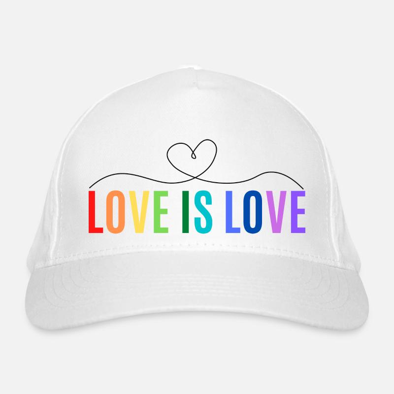 LOVE IS LOVE Bio-Baseballkappe