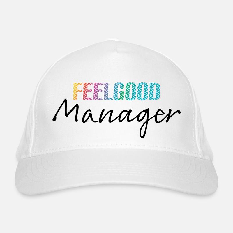 Design Feelgood Manager noir multicolore Casquette classique bio